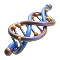 unparalleled renaissance A DNA double helix structure with glowing nucleotides. NO BACKGROUND with Transparent Background. authentic png