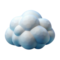 unforgettable retro A single, fluffy cloud rendered in realistic detail. NO BACKGROUND with Transparent Background. perfect clarity png