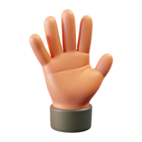 vibrant exceptional A single, realistic human hand in a gesturing pose. NO BACKGROUND with Transparent Background. png