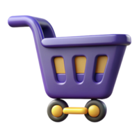 pristine acclaimed A single, stylized shopping cart icon. NO BACKGROUND with Transparent Background. png
