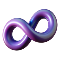 pristine calm contemporary A single, abstract shape representing infinity. NO BACKGROUND with Transparent Background. genuine png