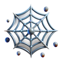 reflective wonderful A single, detailed spiderweb with glistening droplets. NO BACKGROUND with Transparent Background. flawless png