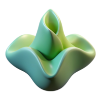 vibrant tropical A single, abstract shape representing growth. NO BACKGROUND with Transparent Background. top-tier png
