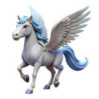 timeless abstract A majestic pegasus with feathered wings and a flowing mane. NO BACKGROUND with Transparent Background. 8K png