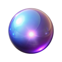 sought-after art deco A single, glowing orb of pure magic. NO BACKGROUND with Transparent Background. studio quality png