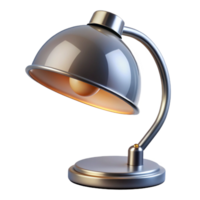quintessential coastal Bauhaus lamp, chrome and glass, functional design. NO BACKGROUND with Transparent Background. Focus on the lamp's architectural form flawless png