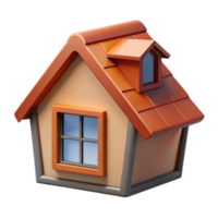 joyful extraordinary Dormer window, roof projection, vertical window. NO BACKGROUND with Transparent Background. flawless png
