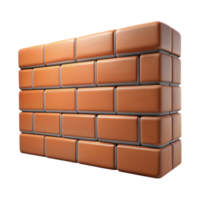 signature minimalist Brick wall, various bond patterns, textured surface. NO BACKGROUND with Transparent Background. crisp png