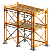 stunning acclaimed Scaffolding, temporary structure, construction support. NO BACKGROUND with Transparent Background. png