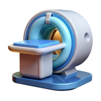 passionate elegant High-tech medical scanner displaying anatomical data, NO BACKGROUND with Transparent Transparent Background. detailed png