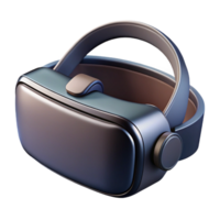 picturesque bohemian Virtual reality headset with sleek black design, NO BACKGROUND with Transparent Background. handcrafted png