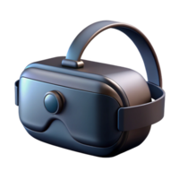 wonderful ethereal artistic Virtual reality headset with sleek black design, NO BACKGROUND with Transparent Background. premium png