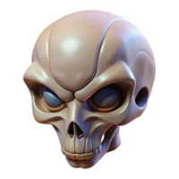 melancholic beautiful Alien skull with intricate bone structure, NO BACKGROUND with Transparent Background. elite png