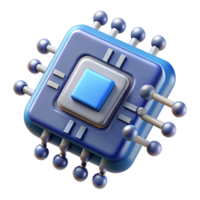 signature vintage Advanced AI chip with complex circuitry, NO BACKGROUND with Transparent Background. handcrafted png