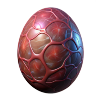 vibrant avant-garde Alien egg with pulsating veins, NO BACKGROUND with Transparent Background. genuine png