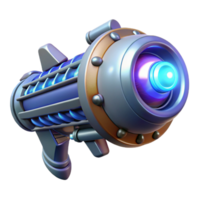 picturesque victorian Alien weapon with pulsating energy core, NO BACKGROUND with Transparent Background. 4K png