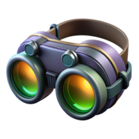 timeless gothic Cyberpunk goggles with night vision capabilities, NO BACKGROUND with Transparent Background. genuine png