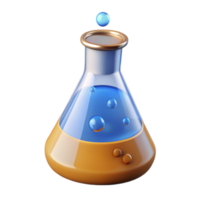 picturesque notable Advanced laboratory beaker with bubbling liquid, NO BACKGROUND with Transparent Background. png
