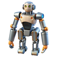 vibrant playful classic Advanced robotic exoskeleton with hydraulic actuators, NO BACKGROUND with Transparent Background. flawless png