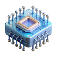 immaculate nostalgic elegant Advanced quantum computer processor with intricate circuitry, NO BACKGROUND with Transparent Background. impeccable png