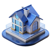 radiant unforgettable Blueprint of a residential house NO BACKGROUND with Transparent Background. png