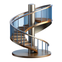remarkable urban Technical drawing of a spiral staircase NO BACKGROUND with Transparent Background. artisan png