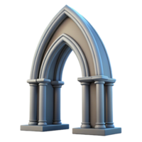 fascinating nordic Detailed drawing of a gothic arch NO BACKGROUND with Transparent Background. sharp png