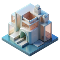 quintessential traditional Abstract architectural form study model NO BACKGROUND with Transparent Background. top-tier png