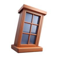 remarkable nordic Architectural detail of a window frame NO BACKGROUND with Transparent Background. top-tier png