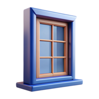 magnificent nordic Architectural detail of a window frame NO BACKGROUND with Transparent Background. high quality png