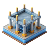 tranquil gorgeous Construction blueprint for a concrete foundation NO BACKGROUND with Transparent Background. genuine png