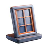 gorgeous impressionist Architectural detail of a window pane NO BACKGROUND with Transparent Background. crisp png