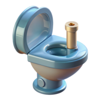 striking avant-garde Technical drawing of a toilet fixture NO BACKGROUND with Transparent Background. 8K png