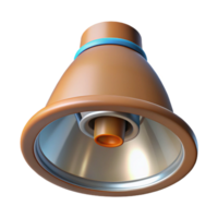vibrant nostalgic avant-garde CAD rendering of a recessed lighting fixture NO BACKGROUND with Transparent Background. flawless png
