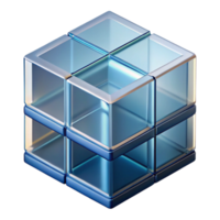 splendid unparalleled Architectural detail of a glass block NO BACKGROUND with Transparent Background. png