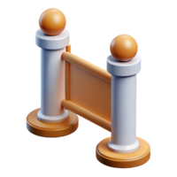 serene modern Technical drawing of a fence post NO BACKGROUND with Transparent Background. artisan png