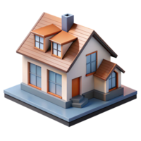 glorious geometric Architectural rendering of a house number NO BACKGROUND with Transparent Background. crisp png