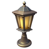 spectacular acclaimed CAD rendering of a street lamp NO BACKGROUND with Transparent Background. png