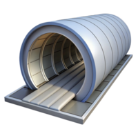 impressive joyful industrial Technical drawing of a tunnel lining NO BACKGROUND with Transparent Background. 4K png