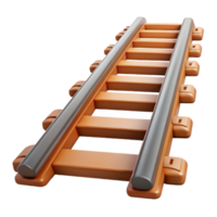 majestic futuristic Technical drawing of a railway track NO BACKGROUND with Transparent Background. professional png