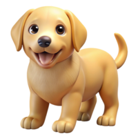 sumptuous distinctive A playful Golden Retriever puppy, NO BACKGROUND with Transparent Background. png