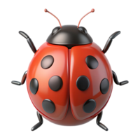 glorious inspired A close-up of a ladybug, NO BACKGROUND with Transparent Background. png