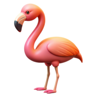 impressive signature A flamingo, greater flamingo, NO BACKGROUND with Transparent Background. png