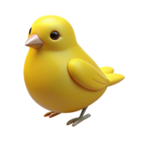 melancholic impressive A canary, yellow canary, NO BACKGROUND with Transparent Background. top-tier png