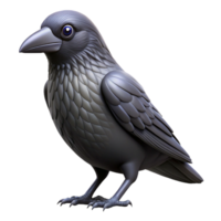 passionate immaculate A raven, common raven, NO BACKGROUND with Transparent Background. crisp png