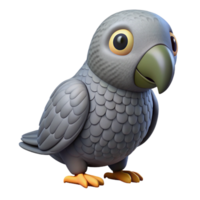 majestic calm victorian A parrot, African grey parrot, NO BACKGROUND with Transparent Background. expertly shot png