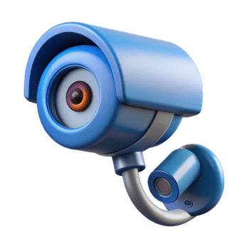 degno di nota moderno sicurezza telecamera con movimento sensore no sfondo con trasparente sfondo. magistralmente catturato png