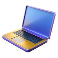 passionate hypnotic Laptop computer with open lid NO BACKGROUND with Transparent Background. luxury png
