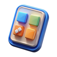 unparalleled artistic Smartphone app icon set NO BACKGROUND with Transparent Background. sharp png