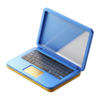 remarkable impressionist Laptop computer with open lid NO BACKGROUND with Transparent Background. masterfully captured png